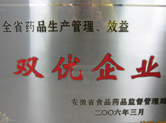 生產(chǎn)管理、效益雙優(yōu)企業(yè)